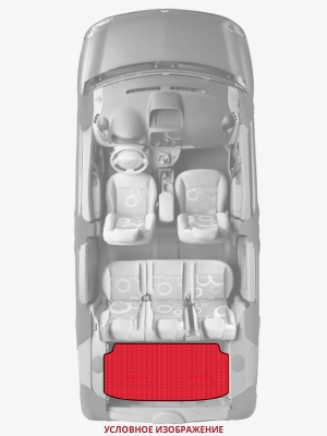 ЭВА коврики «Queen Lux» багажник для Hyundai Accent (4G)